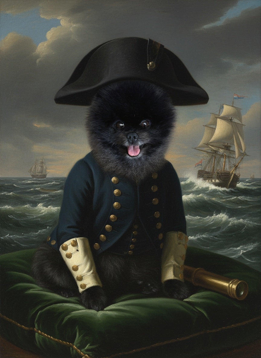 Spersonalizowany portret zwierzaka – Admirał