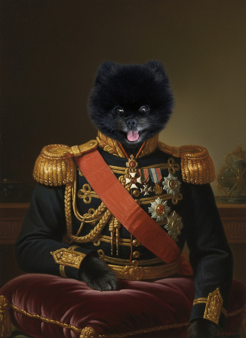 Spersonalizowany portret zwierzaka – Generał