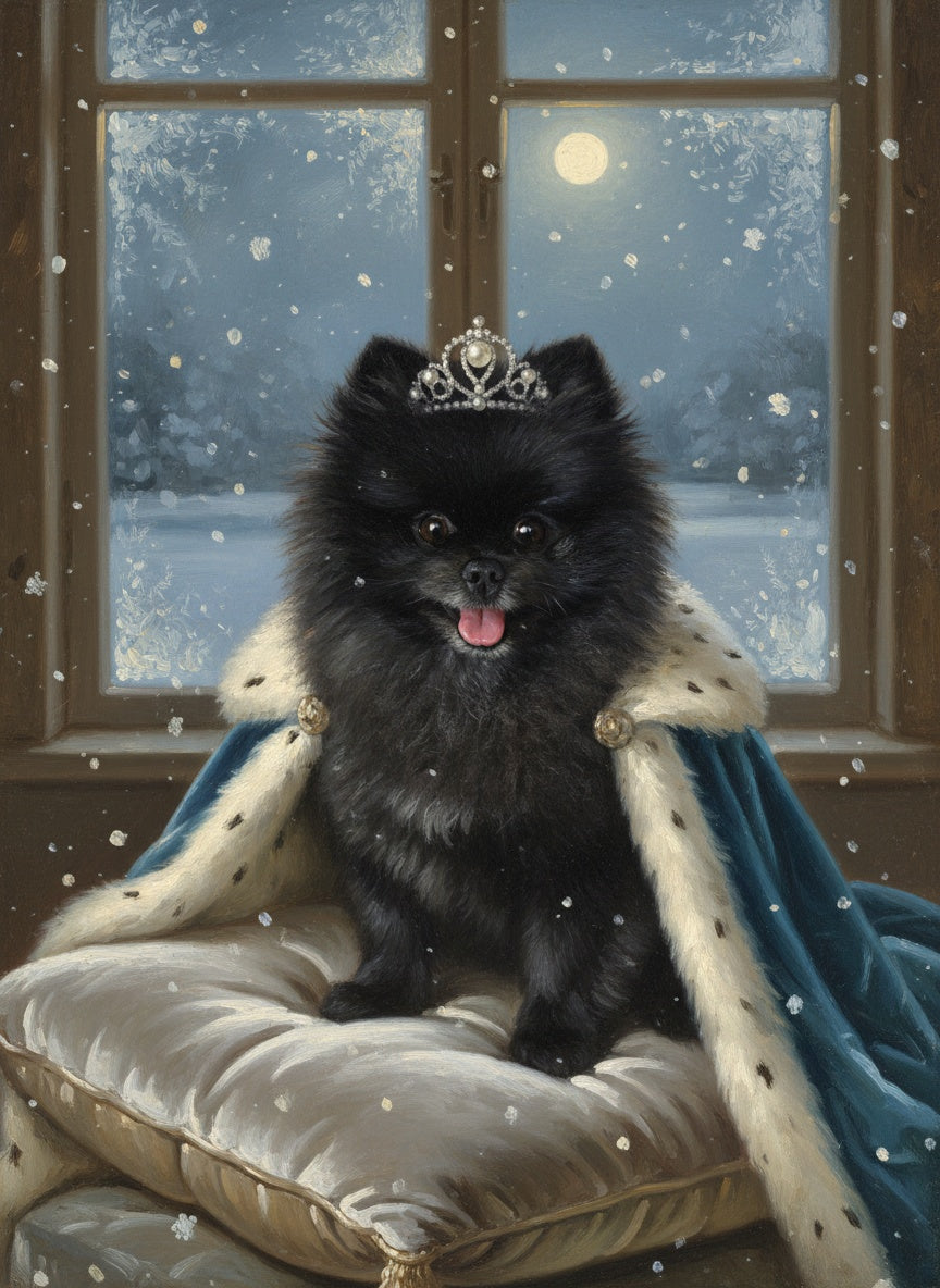 Spersonalizowany portret zwierzaka – Zimowa Królowa